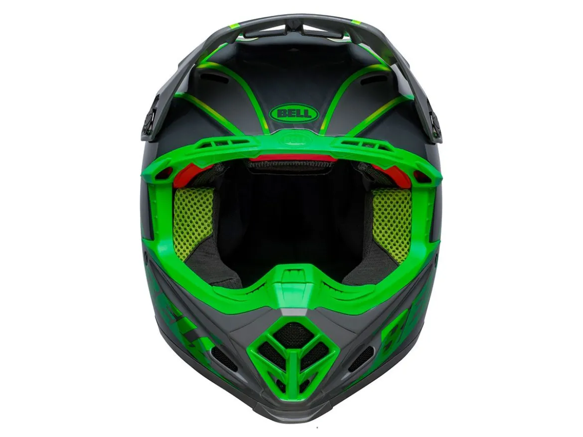 CASCO OFF ROAD BELL MOTO-9S FLEX SPRITE GRIGIO E VERDE