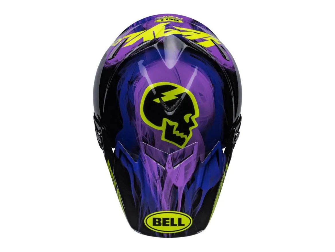 CASCO OFF ROAD BELL MOTO-9S FLEX SLAYCO NERO E VIOLA OPACO
