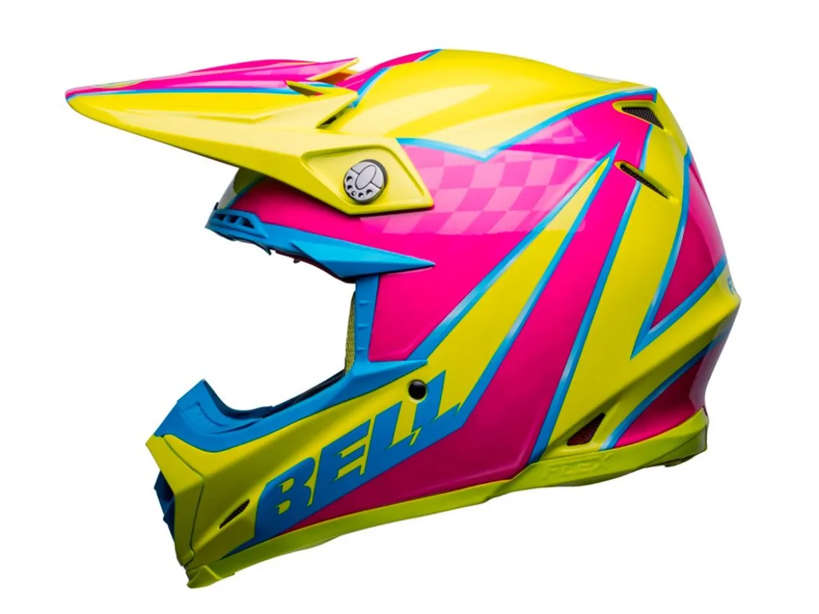 CASCO OFF ROAD BELL MOTO-9S FLEX SPRITE ARANCIONE E GRIGIO