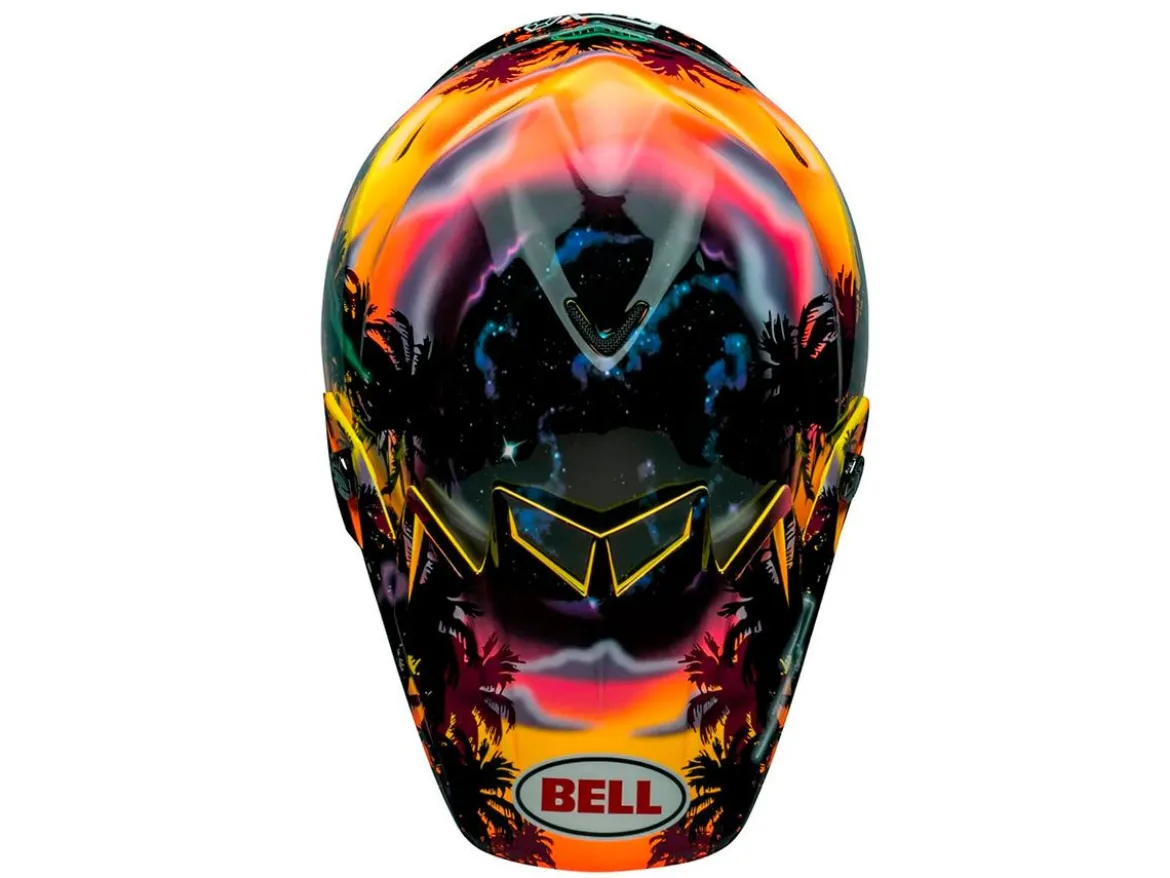 CASCO OFF ROAD BELL MOTO-9S FLEX TG GIALLO E ARANCIONE