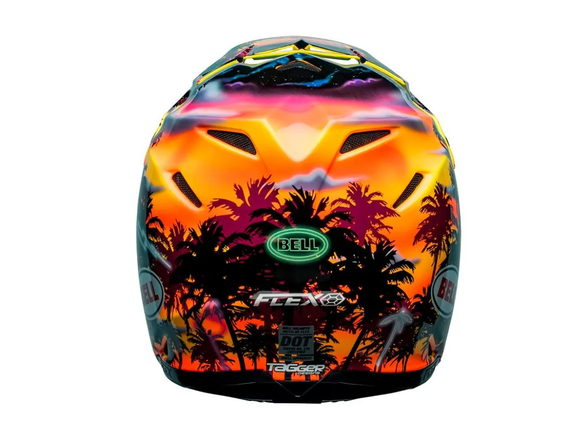 CASCO OFF ROAD BELL MOTO-9S FLEX TG GIALLO E ARANCIONE