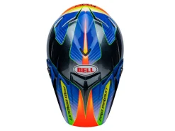 CASCO OFF ROAD BELL MOTO-9S FLEX PC23 ARGENTO METALIZZATO E BLU
