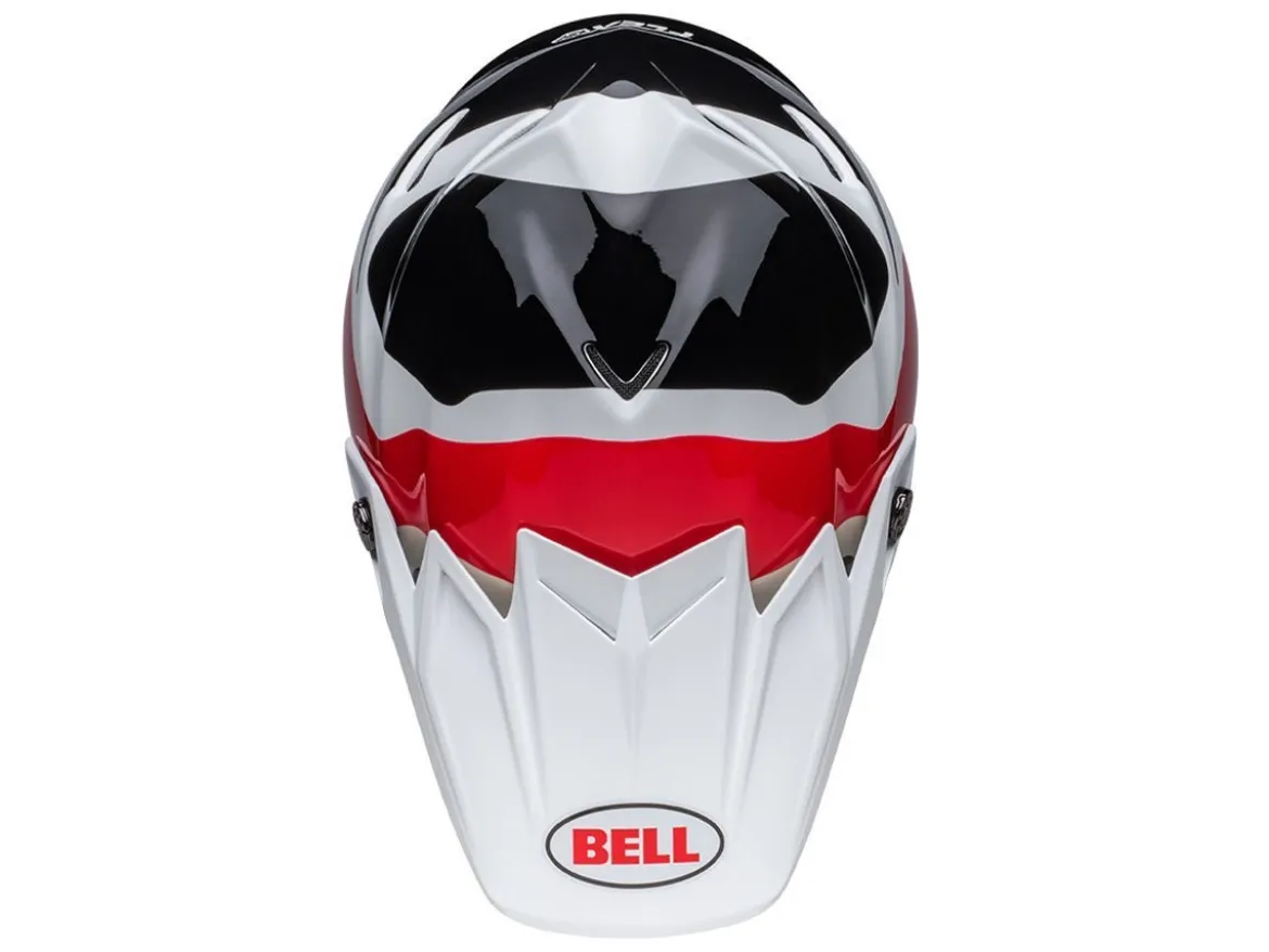 CASCO OFF ROAD BELL MOTO-9S FLEX HELLO COUSTEAU REEF BIANCO/ROSSO OPACO