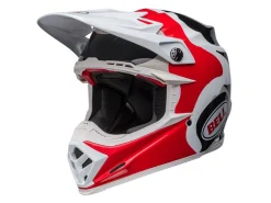 CASCO OFF ROAD BELL MOTO-9S FLEX HELLO COUSTEAU REEF BIANCO/ROSSO OPACO