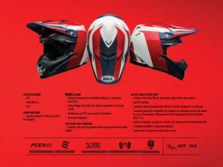 CASCO OFF ROAD BELL MOTO-9S FLEX CLAW NERO E BIANCO