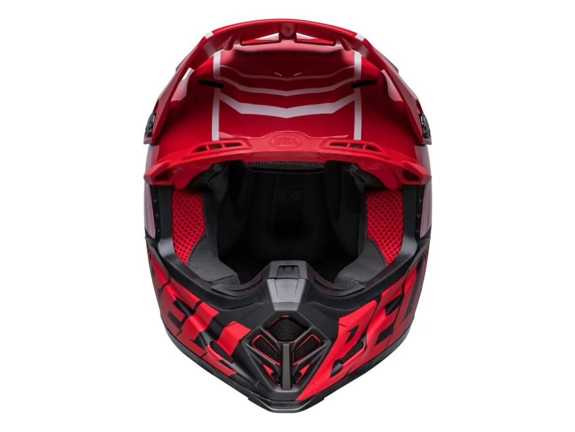 CASCO OFF ROAD BELL MOTO-9S FLEX SPRINT ROSSO E NERO OPACO