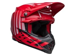 CASCO OFF ROAD BELL MOTO-9S FLEX SPRINT ROSSO E NERO OPACO