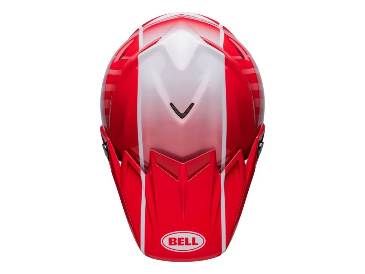 CASCO OFF ROAD BELL MOTO-9S FLEX SPRINT ROSSO E NERO OPACO