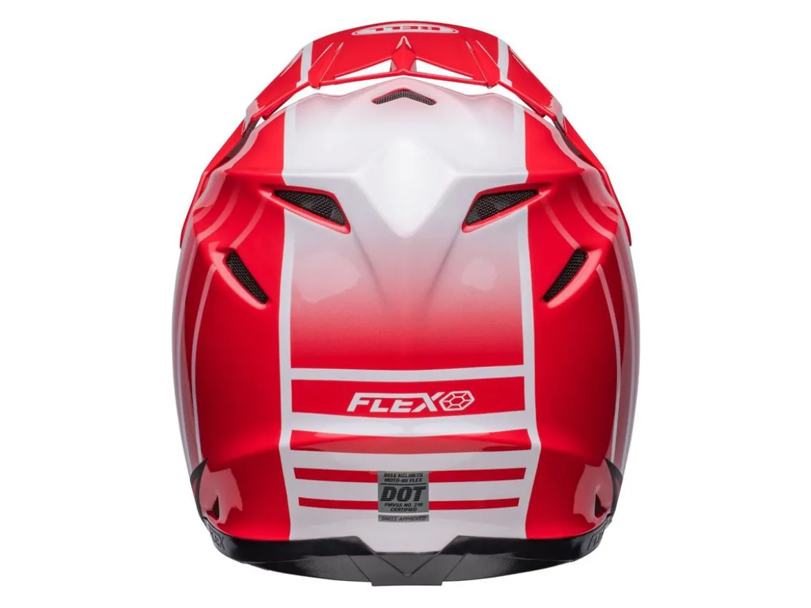 CASCO OFF ROAD BELL MOTO-9S FLEX SPRINT ROSSO E NERO OPACO