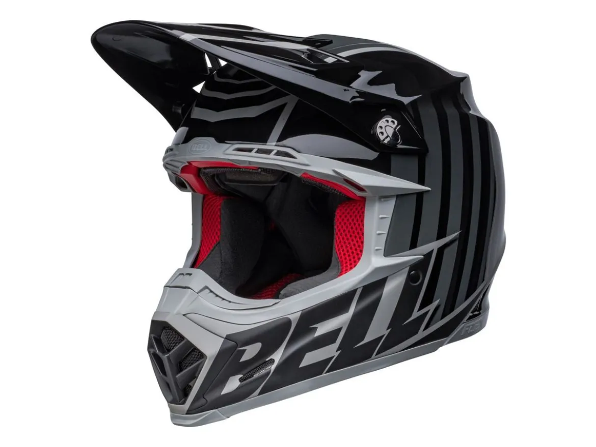 CASCO OFF ROAD BELL MOTO-9S FLEX SPRINT NERO E GRIGIO OPACO
