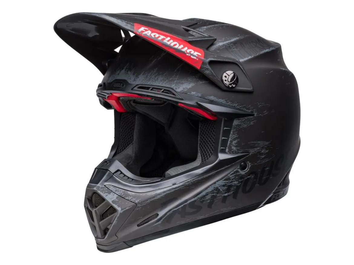 CASCO OFF ROAD BELL MOTO-9S FLEX FASTHOUSE MOJAVE NERO E GRIGIO OPACO
