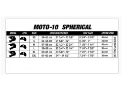 CASCO OFF ROAD BELL MOTO-10 SPHERICAL NERO OPACO