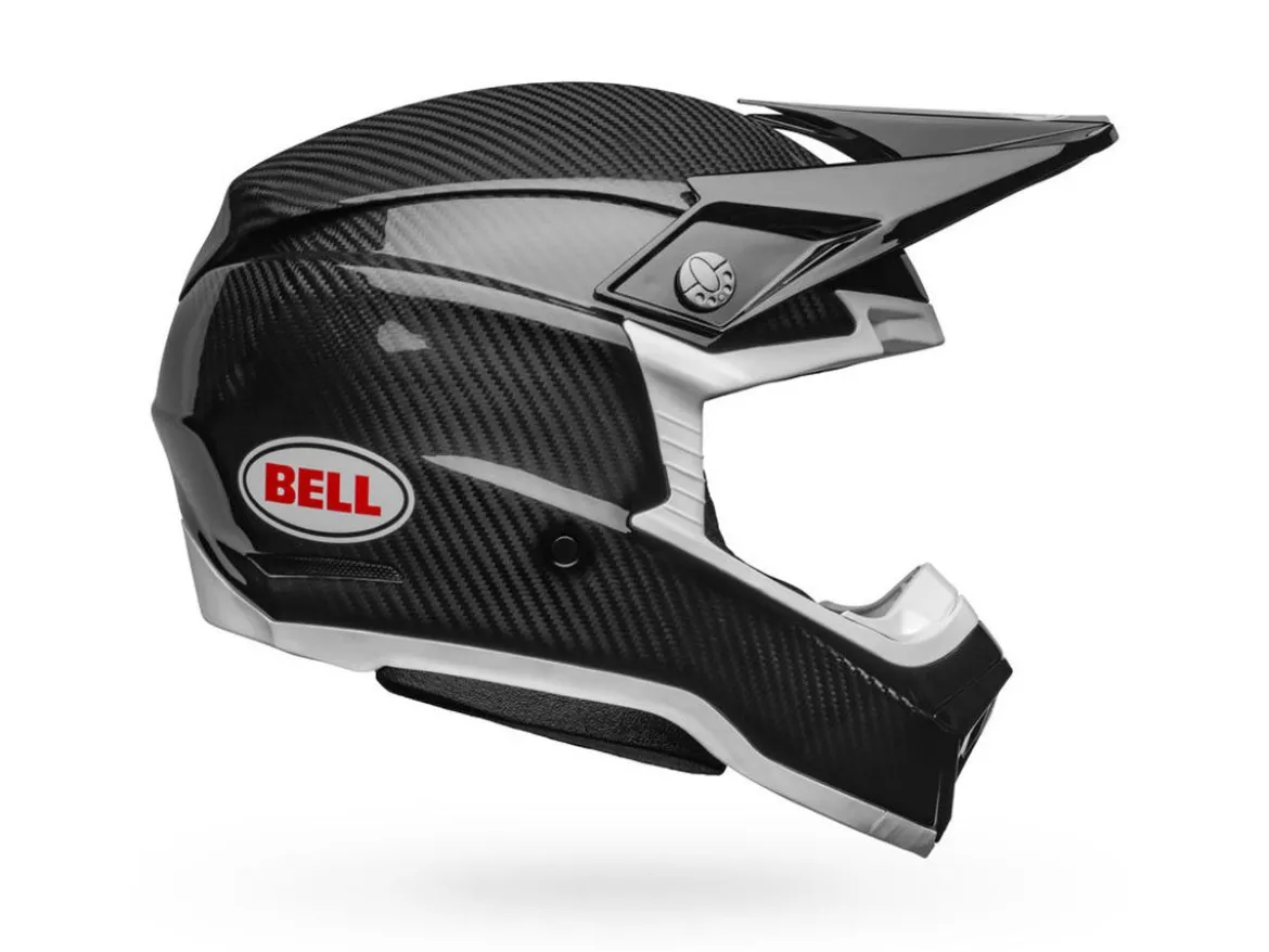 CASCO OFF ROAD BELL MOTO-10 SPHERICAL NERO LUCIDO