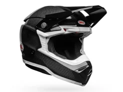 CASCO OFF ROAD BELL MOTO-10 SPHERICAL NERO / BIANCO LUCIDO