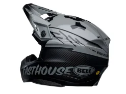 CASCO OFF ROAD BELL MOTO-10 SPHERICAL SLAYCO VIOLA E BIANCO