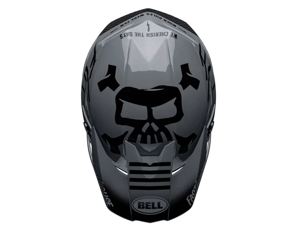 CASCO OFF ROAD BELL MOTO-10 SPHERICAL SLAYCO VIOLA E BIANCO