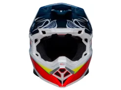 CASCO OFF ROAD BELL MOTO-10 SPHERICAL TOMACRPC23 BLU E BIANCO