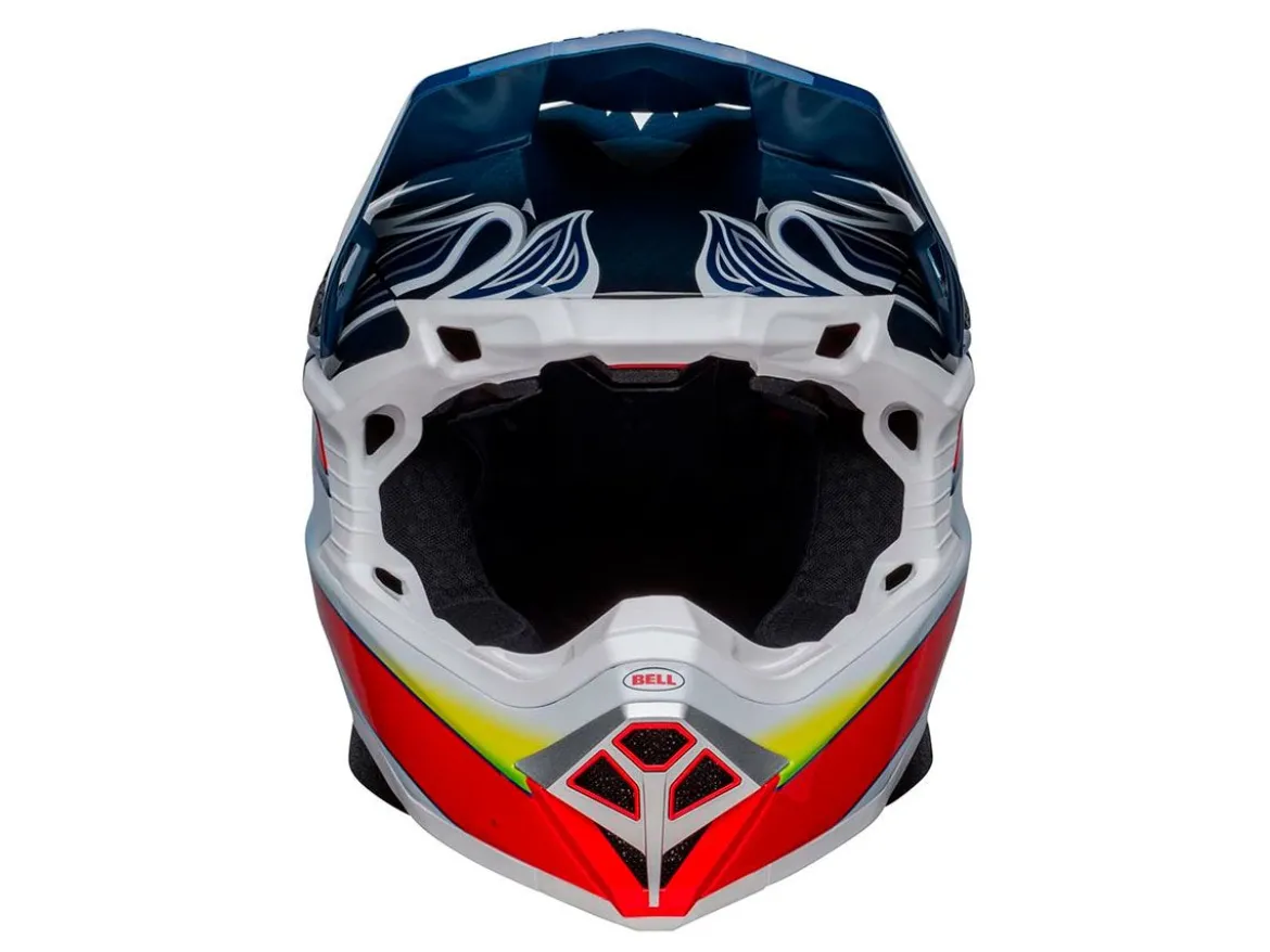 CASCO OFF ROAD BELL MOTO-10 SPHERICAL TOMACRPC23 BLU E BIANCO