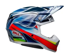 CASCO OFF ROAD BELL MOTO-10 SPHERICAL TOMACRPC23 BLU E BIANCO