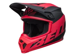 CASCO OFF ROAD BELL MX-9 MIPS DISRUPT NERO E ROSSO OPACO