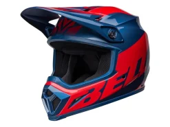 CASCO OFF ROAD BELL MX-9 MIPS DISRUPT BLU E GIALLO FLUO OPACO