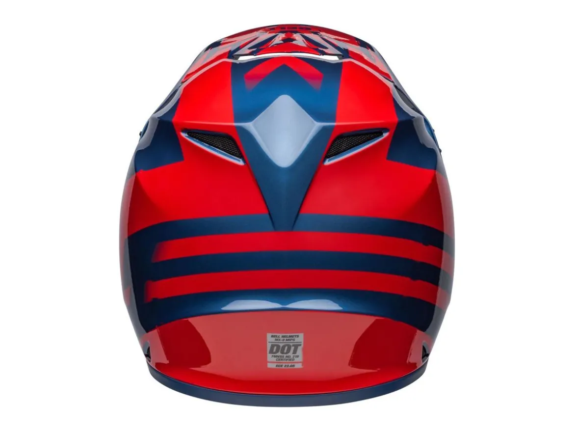 CASCO OFF ROAD BELL MX-9 MIPS DISRUPT BLU E ROSSO