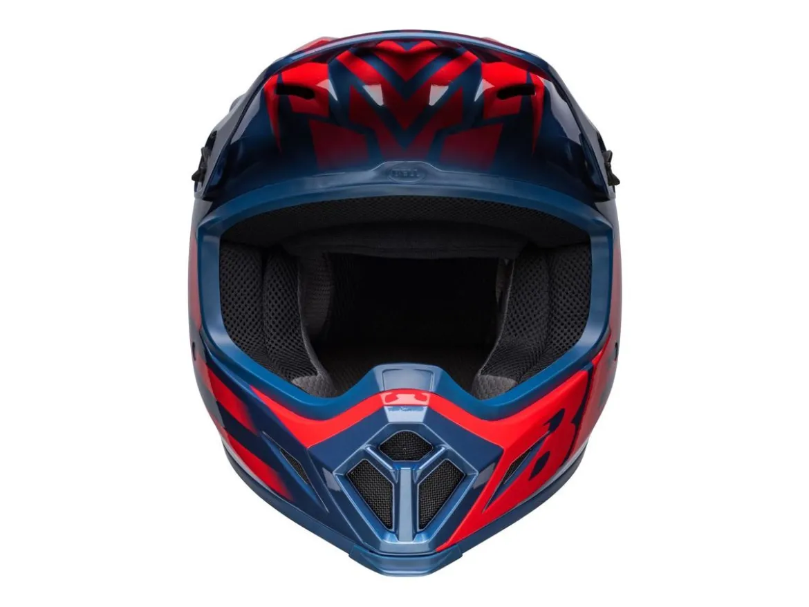 CASCO OFF ROAD BELL MX-9 MIPS DISRUPT BLU E ROSSO