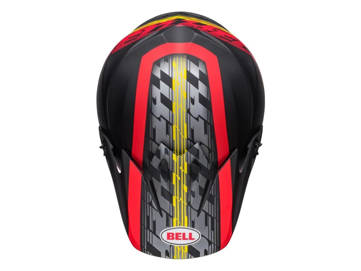 CASCO OFF ROAD BELL MX-9 MIPS OFFSET NERO OPACO E GIALLO FLUO