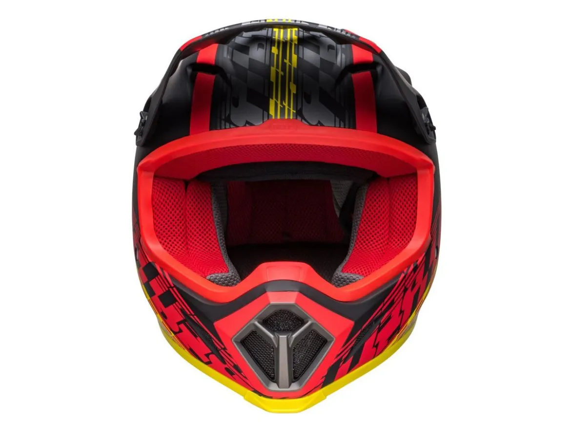 CASCO OFF ROAD BELL MX-9 MIPS OFFSET NERO OPACO E GIALLO FLUO