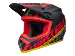 CASCO OFF ROAD BELL MX-9 MIPS OFFSET NERO OPACO E GIALLO FLUO