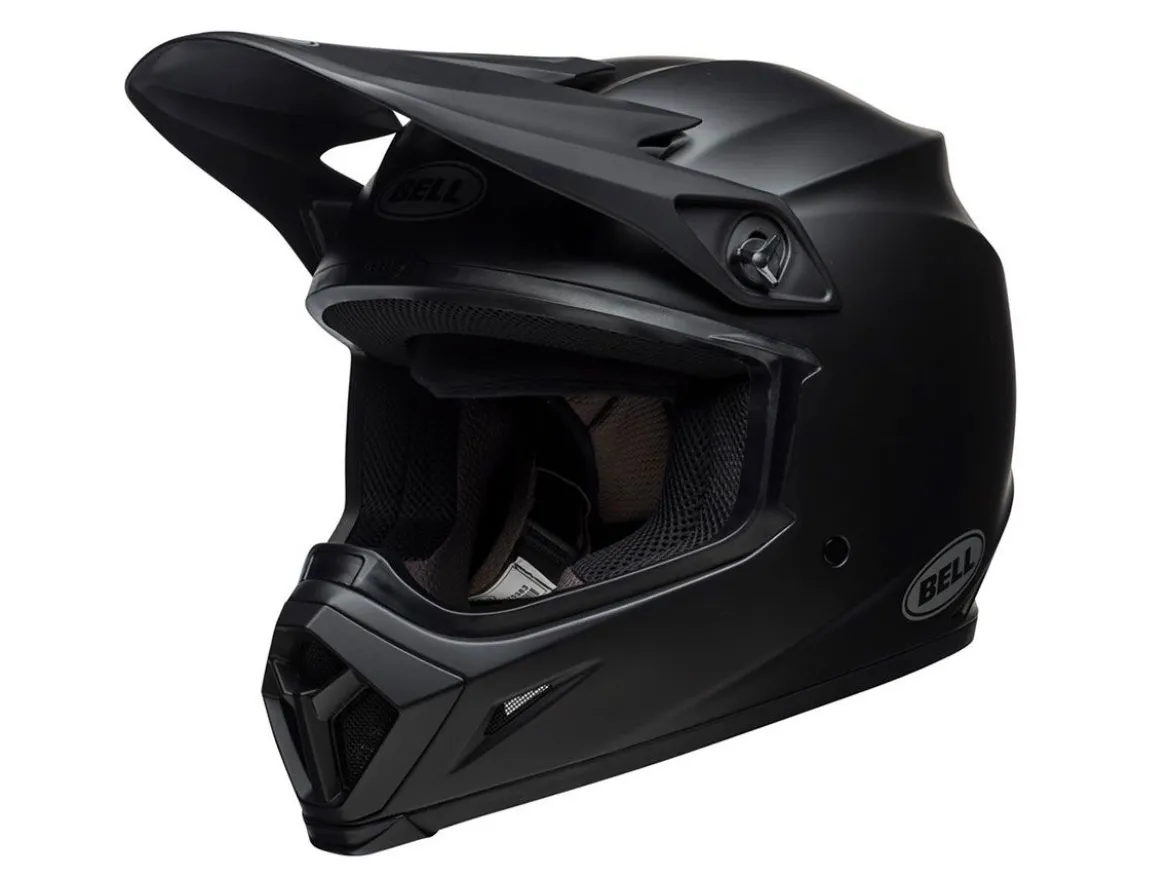 CASCO OFF ROAD BELL MX-9 MIPS SOLID MATT BLACK NERO OPACO