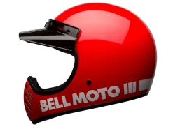CASCO TOURING BELL MOTO-3 CLASSIC ROSSO LUCIDO