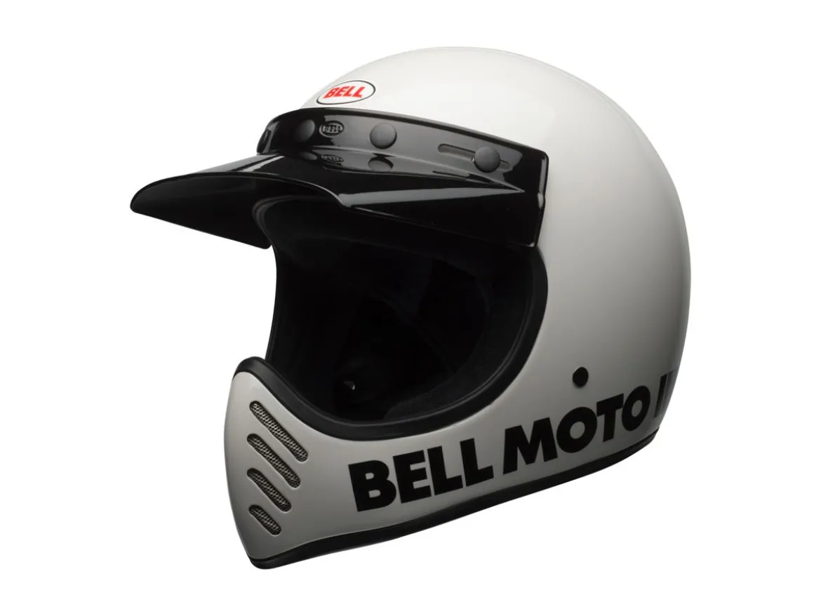 CASCO TOURING BELL MOTO-3 CLASSIC BIANCO LUCIDO