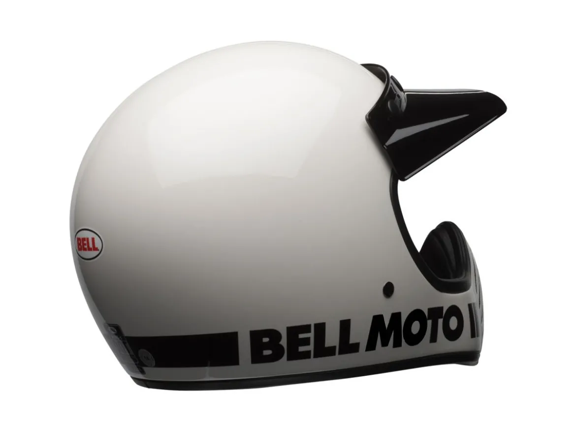CASCO TOURING BELL MOTO-3 CLASSIC BIANCO LUCIDO