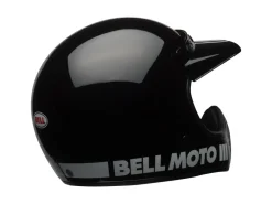 CASCO TOURING BELL MOTO-3 CLASSIC BIANCO E NERO LUCIDO