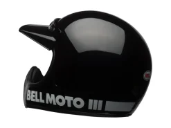CASCO TOURING BELL MOTO-3 CLASSIC BIANCO E NERO LUCIDO