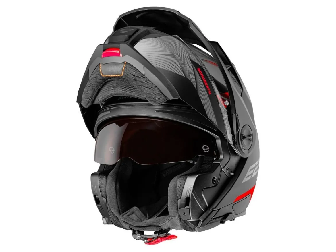 CASCO TOURING SCHUBERTH E2 DEFENDER RED