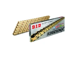 CATENA APERTA DID ZVMX X-RING 114 MAGLIE PASSO 520 ORO-ORO