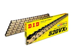 CATENA DID MODELLO VX3 112 MAGLIE PASSO 520 ORO-NERA