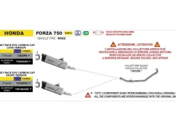 COLLETTORE RACING ACCIAIO INOX ARROW HONDA FORZA 750 2025