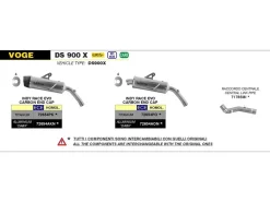 COLLETTORE RACING ACCIAIO INOX ARROW VOGE DS 900 X 2024
