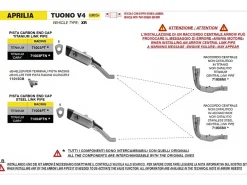 COLLETTORE RACING TITANIO ARROW APRILIA TUONO V4 1100 2025