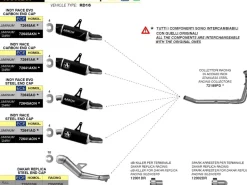 COLLETTORI RACING ACCIAIO INOX ARROW HONDA XL 750 TRANSALP 2023-2024