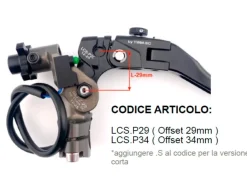 COMANDO FRIZIONE COMPLETO CNC TWM UNIVERSALE OFFSET 29MM