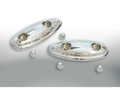 2 COPERTURA CROMATE PER ASOLE SPECCHIETTI RETROVISORI MALOSSI YAMAHA T MAX 500 IE 4T LC 2004-2007