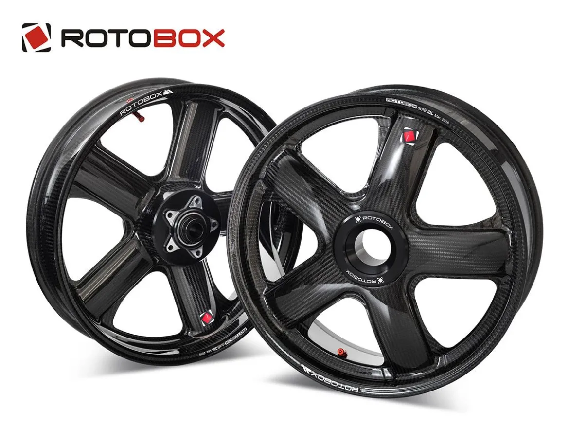 COPPIA CERCHI CARBONIO ROTOBOX RBX2 MONOBRACCIO DUCATI 1199 PANIGALE