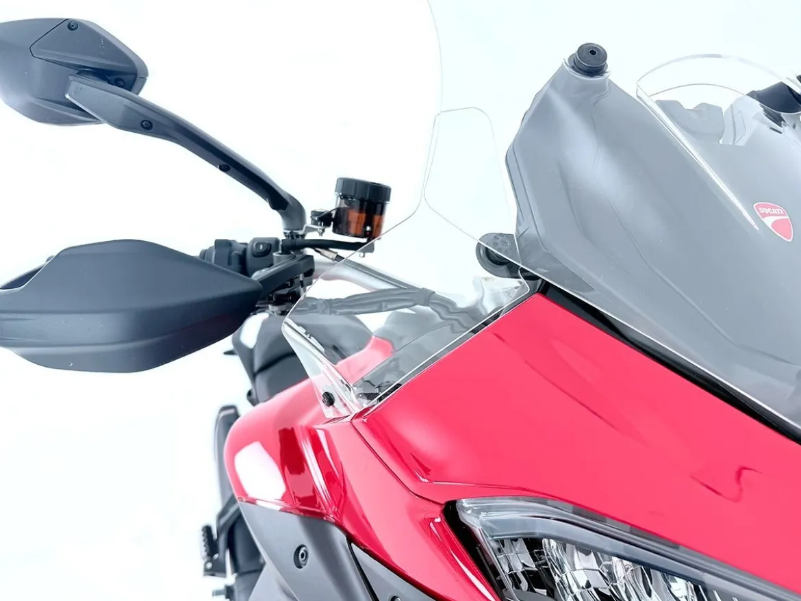 COPPIA DEFLETTORI MAGGIORATI TRASPARENTI WRS DUCATI MULTISTRADA V2 / S 2025-2026