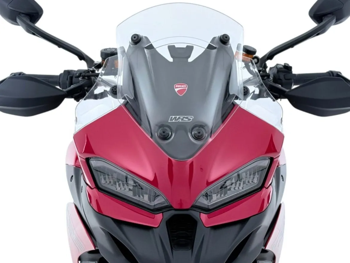 COPPIA DEFLETTORI MAGGIORATI TRASPARENTI WRS DUCATI MULTISTRADA V2 / S 2025-2026