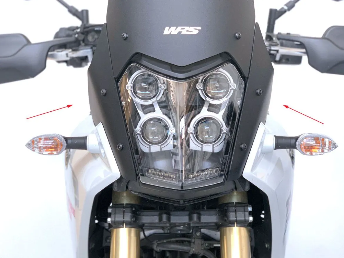 COPPIA DEFLETTORI WRS NERO OPACO YAMAHA TENERE 700 2019-2024