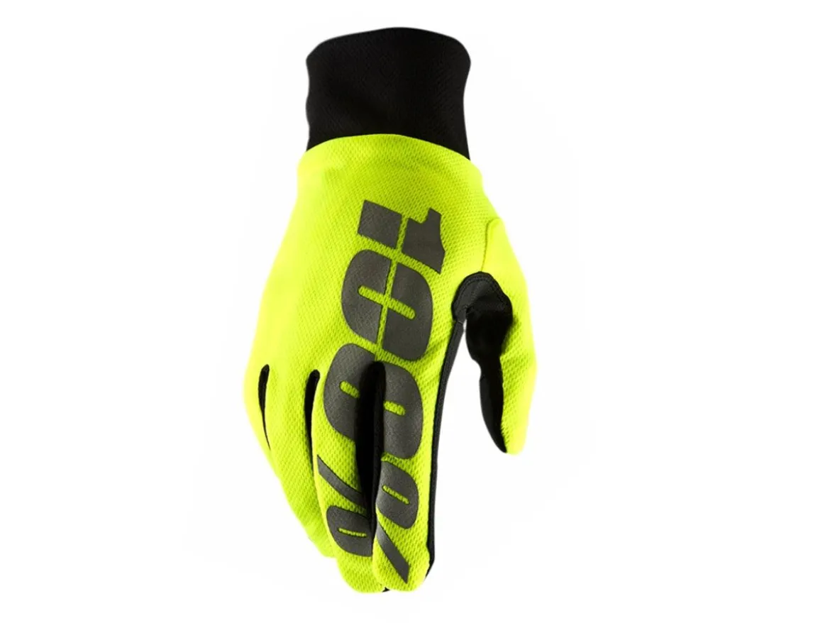 COPPIA GUANTI PIOGGIA 100% HYDROMATIC NEON YELLOW